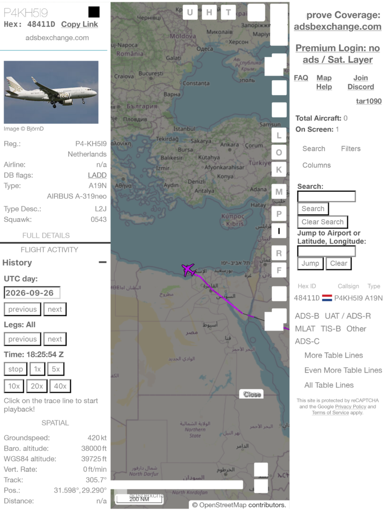 ADS B Exchange track aircraft live